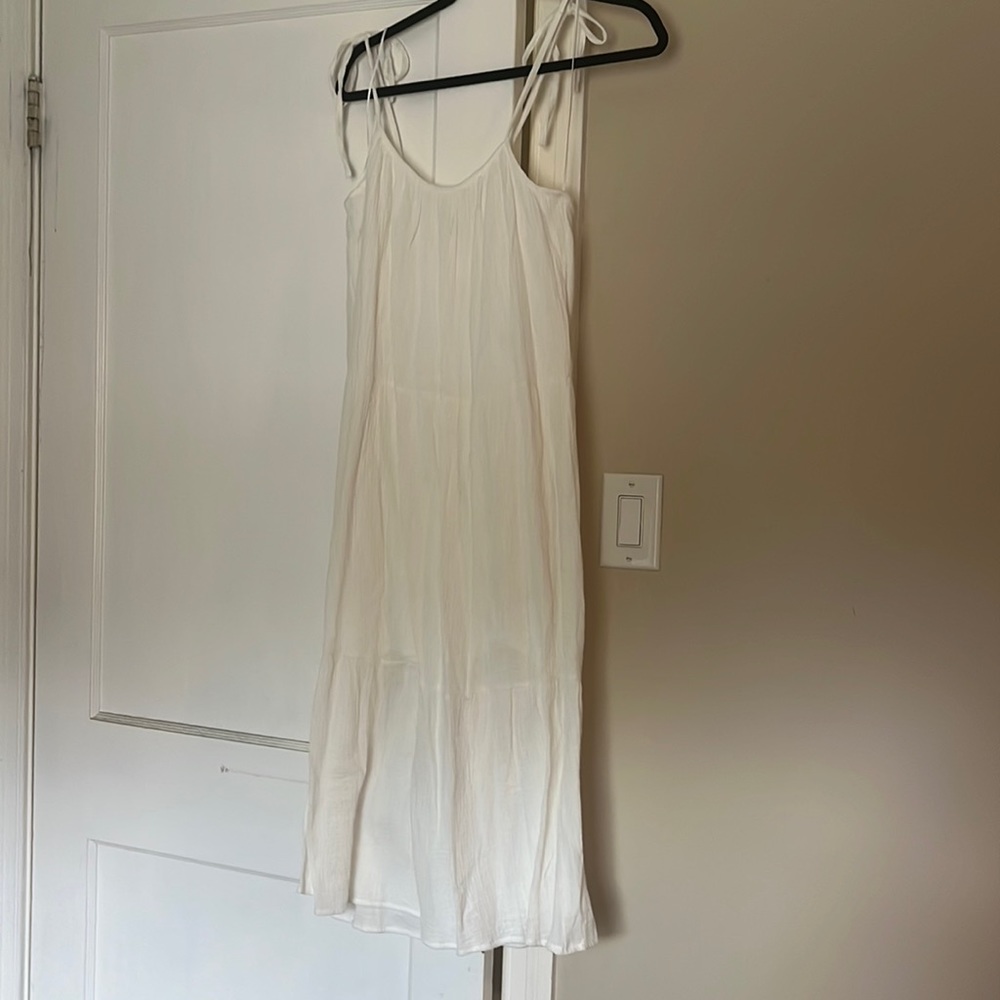 White linen Talulah Dress
